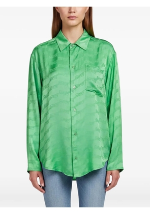 Balenciaga Pre-Owned button-up pyjama shirt - Green