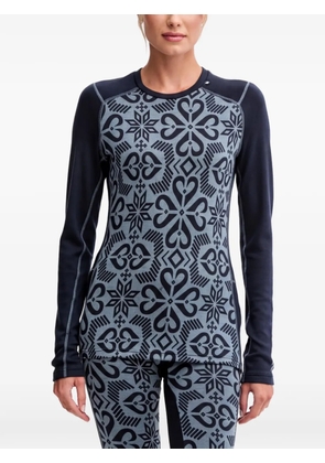 Helly Hansen printed long-sleeve top - Blue