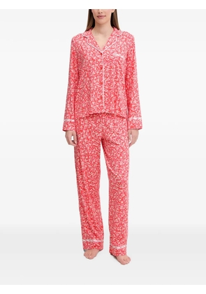 DKNY floral-print pajama set - Orange