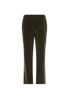 La DoubleJ 24/7 velvet flared trousers - Green