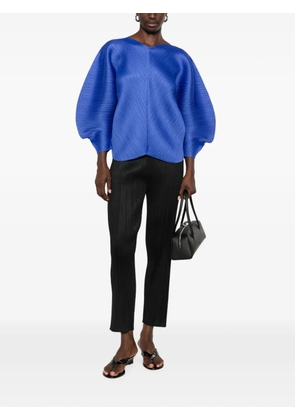 Pleats Please Issey Miyake plissé-effect trousers - Black