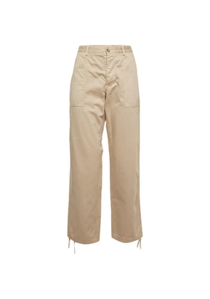 Prada Pre-Owned cotton cropped trousers - Neutrals