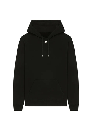 Courrèges Kiss print hoodie - Black