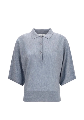Lisa Yang Norie polo-collar sweater - Blue