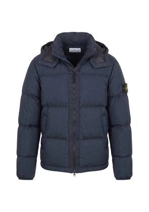 Stone Island logo-patch padded jacket - Blue