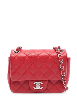 CHANEL Pre-Owned 2013-2014 mini Matelassé shoulder bag - Red