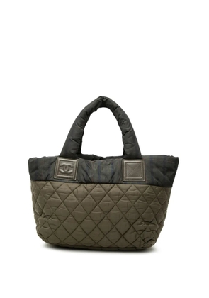 CHANEL Pre-Owned 2013-2014 Small Quilted Nylon Coco Cocoon tote bag - Brown