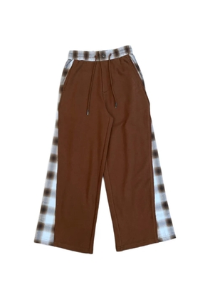 Feng Chen Wang elastic-waistband trousers - Brown
