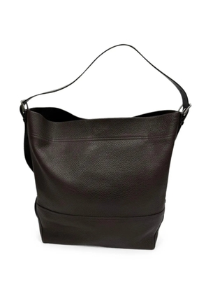 LEMAIRE belted leather tote bag - Brown