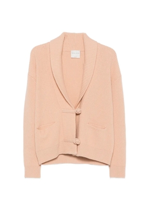 Forte Forte ribbed shawl-collar cardigan - Neutrals