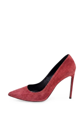 Saint Laurent Pre-Owned pointed-toe suede pumps - Red
