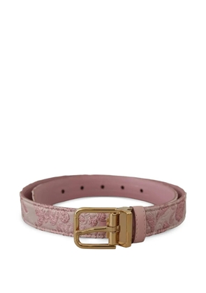 Dolce & Gabbana embroidered jacquard belt - Pink