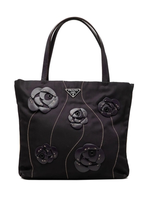 Prada Pre-Owned 2000-2013 Rosette Tessuto tote bag - Black