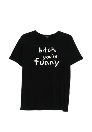 R13 You're Funny Boy T-shirt - Black