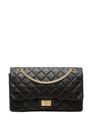 CHANEL Pre-Owned 2011 Quilted Aged Calfskin Reissue 2.55 Double Flap 227 shoulder bag - Black