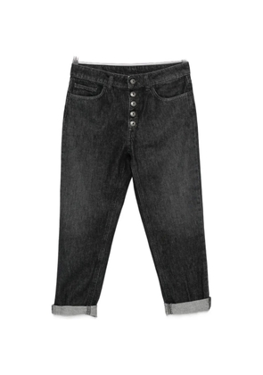 DONDUP Koons button-fly turned-up jeans - Black