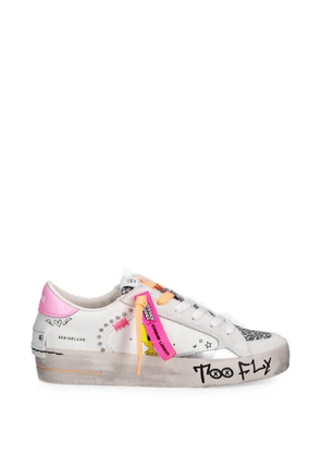Crime London x Looney tunes Sk8 Deluxe glitter-detail sneakers - White