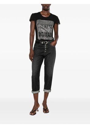 DONDUP Koons button-fly turned-up jeans - Black