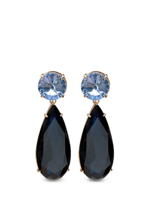 Carolina Herrera crystal-embellished drop earrings - Blue