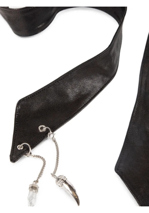 Ann Demeulemeester Resi charm-embellished tie - Black