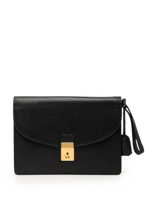 Gucci Pre-Owned 20th Century Calfskin Padlock Wristlet clutch bag - Black
