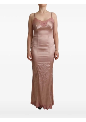 Dolce & Gabbana lace-trim maxi dress - Pink