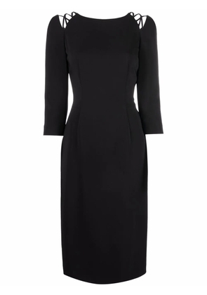 Alberta Ferretti cut-out shift dress - Black