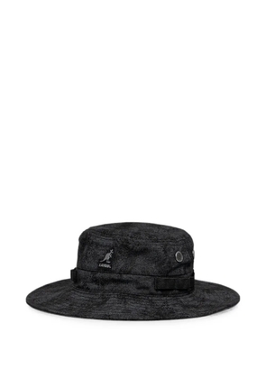 Kangol Salvaged Outdoor logo-detail sun hat - Black