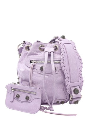Balenciaga Pre-Owned 2018-2026 Lambskin Le Cagole XS bucket bag - Purple