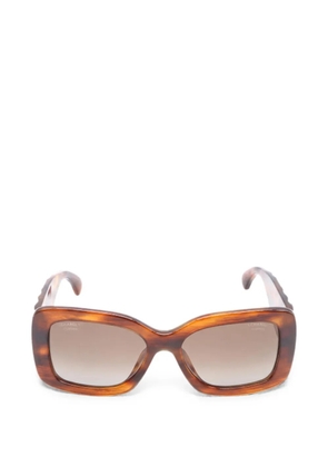 CHANEL Pre-Owned 1986-1988 CC quilted-effect sunglasses - Brown