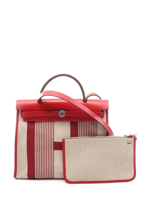 Hermès Pre-Owned 2019 Toile H Vibration Herbag Zip 31 satchel - Neutrals