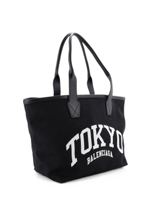 Balenciaga Pre-Owned Cities Jumbo Printed Canvas Small tote bag - Black