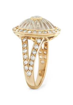 Boucheron Pre-Owned rock-crystal and diamond ring - Gold