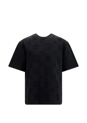Casablanca appliqué monogram T-shirt - Black