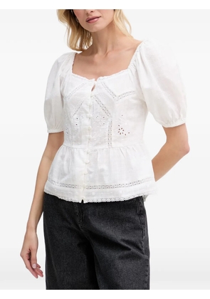 Hoss Intropia Celia puff-sleeve blouse - White
