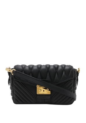 Miu Miu Pre-Owned 2010-2026 Matelasse Nappa Biker crossbody bag - Black