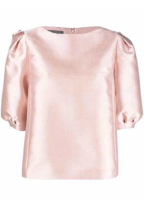 Alberta Ferretti puff-sleeve blouse - Pink