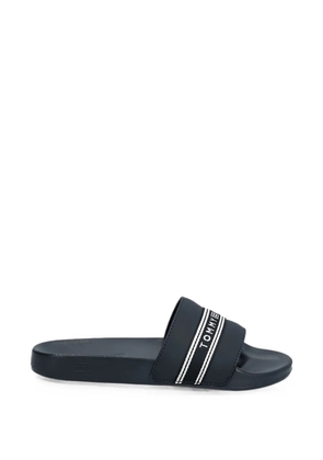 Tommy Hilfiger logo-tape webbing slides - Blue