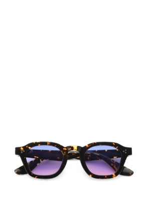 akila Logos round-frame sunglasses - Brown
