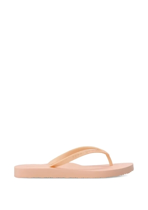 Tommy Hilfiger logo-embossed strap flip-flops - Neutrals