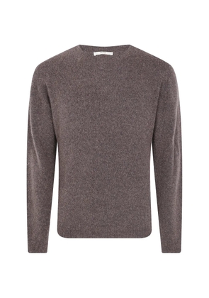 Roberto Collina crew-neck long-sleeve sweater - Brown