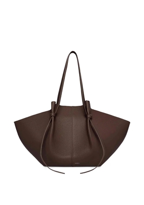 Yuzefi Mochi pebble-grained shoulder bag - Brown