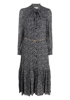 Michael Michael Kors abstract-print midi shirt dress - White