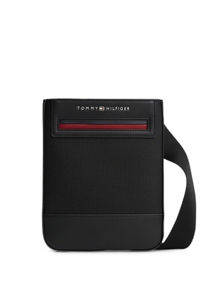 Tommy Hilfiger logo-print messenger bag - Black