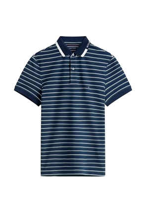 Tommy Hilfiger striped-pattern polo shirt - Blue