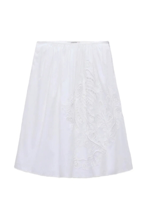 Dorothee Schumacher Embroidered Beauty skirt - White
