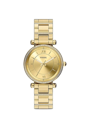 FOSSIL Carlie crystal-embellished 35mm watch - Gold