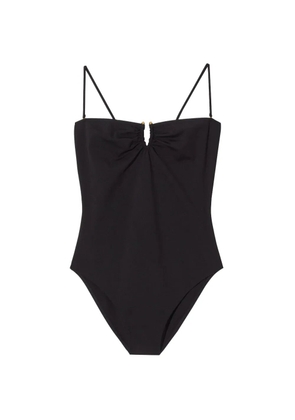 Nili Lotan ruched-detail spaghetti-strap swimsuit - Black