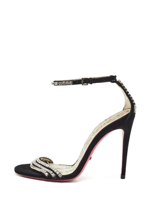 Gucci Pre-Owned crystal-embellished ankle-strap sandals - Black