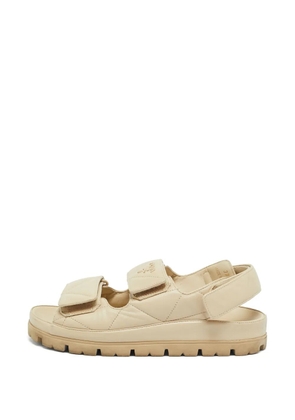 Prada Pre-Owned quilted slingback sandals - Neutrals